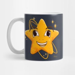 Happy Star Illustration Mug